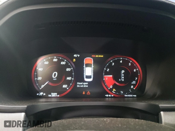 2020 Volvo S90 R-Design with VIN LVYA22MT9LP169906, listed as a Copart auction lot 48792825 with 70,494 mi miles and Salvage Title. Bid and sale history available at carsss.com. Image 9.