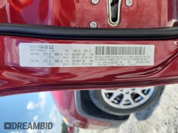 2018 Jeep Cherokee Latitude Plus with VIN 1C4PJLLXXJD612643, listed as a Copart auction lot 61998215 with 140,091 mi miles and Clean title. Bid and sale history available at DreamBid. Image 13.