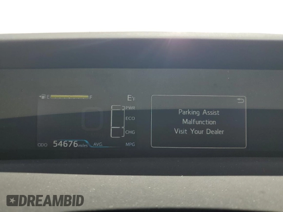 2021 Toyota Prius LE with VIN JTDKAMFPXM3184126, listed as a Copart auction lot 56857675 with 54,676 mi miles and Clean Title. Bid and sale history available at DreamBid. Image 9.