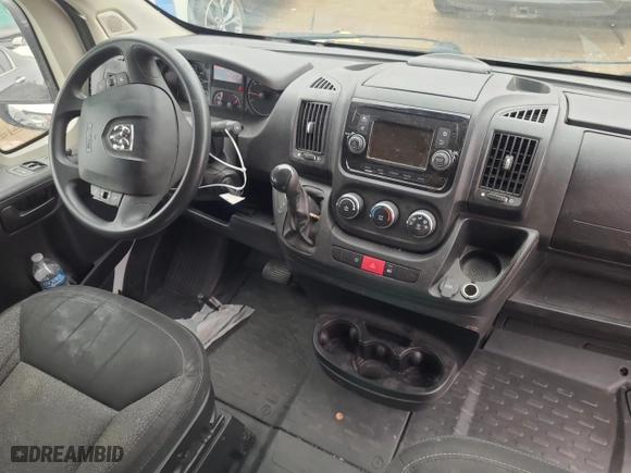 2019 Ram ProMaster Cargo Van with VIN 3C6TRVBG4KE556887, listed as a Copart auction lot 66757814 with 74,814 mi miles and Non Repairable. Bid and sale history available at carsss.com. Image 8.