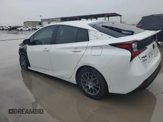 2021 Toyota Prius L Eco with VIN JTDKAMFU6M3127427, listed as a Copart auction lot 51843995 with 42,278 mi miles and Salvage Title. Bid and sale history available at carsss.com. Image 2.