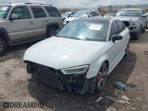 2019 Audi RS 3 with VIN WUABWGFF3KA907627, listed as a IAAI auction lot 42119014 with 38,651 mi miles and . Bid and sale history available at DreamBid. Image 17.
