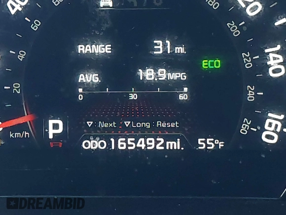 2014 Kia Sorento SX with VIN 5XYKW4A72EG492736, listed as a IAAI auction lot 42009349 with 165,492 mi miles. Bid and sale history available at carsss.com. Image 15.