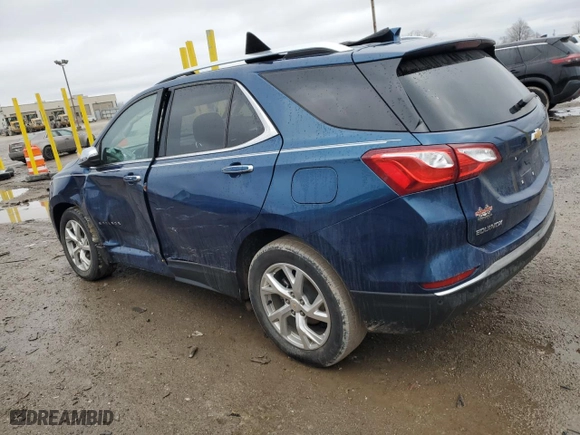 2020 Chevrolet Equinox Premier with VIN 2GNAXNEV7L6179688, listed as a Copart auction lot 43816605 with 53,697 mi miles and Salvage Title. Bid and sale history available at carsss.com. Image 2.