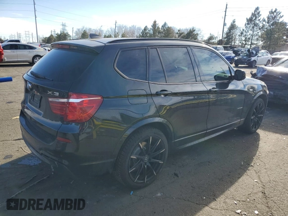 2014 BMW X3 xDrive35i with VIN 5UXWX7C59EL984954, listed as a Copart auction lot 88740745 with Not Provided miles and Non Repairable. Bid and sale history available at DreamBid. Image 3.