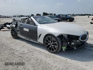 2019 BMW 8 Series M850i xDrive with VIN WBAFY4C55KBX29469, listed as a Copart auction lot 54575434 with 18,260 mi miles. Bid and sale history available at carsss.com. Image 4.