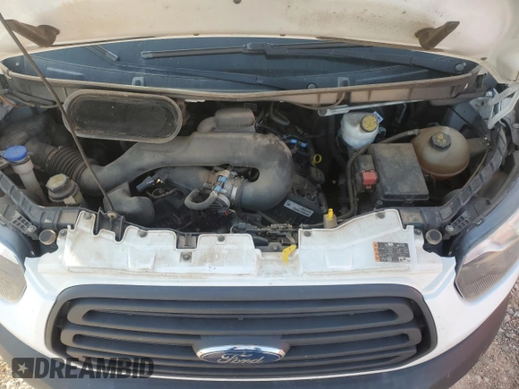 2018 Ford Transit z VIN 1FTYE1ZM9JKA03419, wystawiony jako Copart lot #53331965 z przebiegiem 119 276 mil mil oraz Szkoda całkowita • Salvage title. Historia ofert i sprzedaży dostępna na DreamBid. Obrazek 12.
