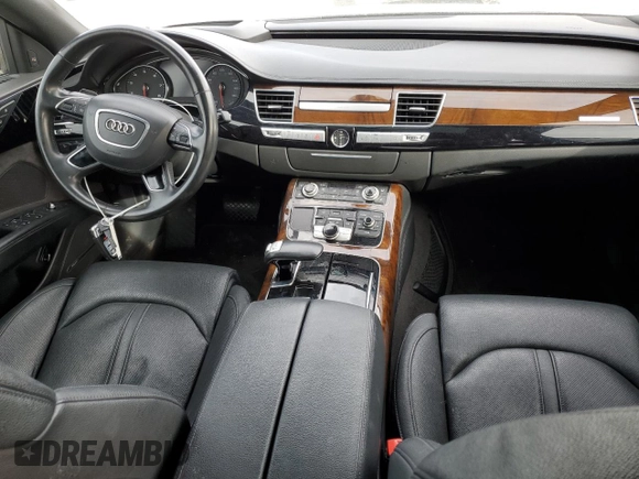 2017 Audi A8 with VIN WAU44AFD3HN002052, listed as a Copart auction lot 41834475 with 111,666 mi miles and Salvage title. Bid and sale history available at DreamBid. Image 8.