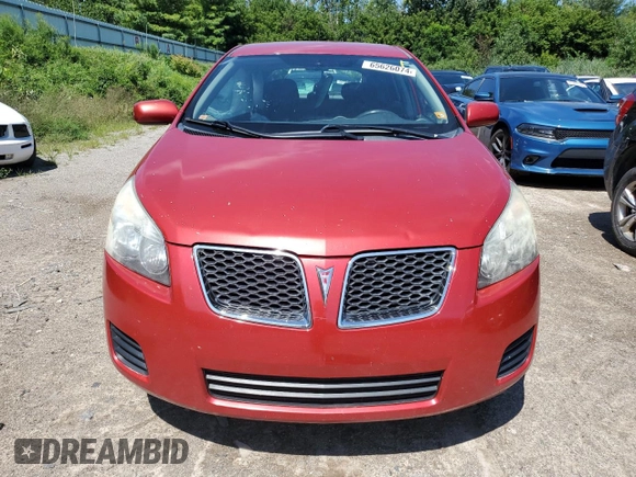 2009 Pontiac Vibe w/1SB with VIN 5Y2SP670X9Z446730, listed as a Copart auction lot 65626074 with 132,386 mi miles and Clean Title. Bid and sale history available at carsss.com. Image 5.