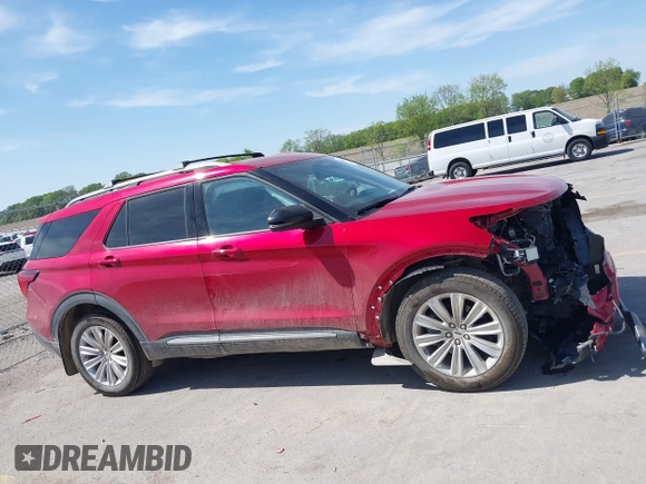 2025 Ford Explorer with VIN 1FMUK8HH9SGA53435, listed as a IAAI auction lot 42226284 with 17,345 mi miles and . Bid and sale history available at DreamBid. Image 14.
