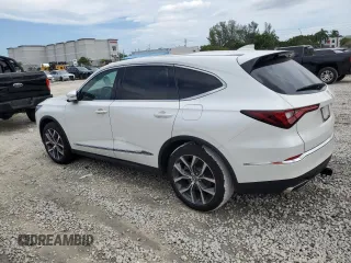 2022 Acura MDX w/Technology Package with VIN 5J8YE1H48NL045633, listed as a Copart auction lot 76291404 with 30,250 mi miles and Salvage Title. Bid and sale history available at carsss.com. Image 2.
