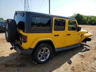 2019 Jeep Wrangler Unlimited Sahara с VIN 1C4HJXEG1KW529732, выставлен на аукционе Copart как лот 59753625 с пробегом 82 954 миль миль и Списание • Salvage title. История ставок и продаж доступна на DreamBid. Изображение 3.