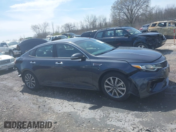 2019 Kia Optima EX with VIN 5XXGU4L19KG307229, listed as a IAAI auction lot 42159106 with 42,412 mi miles. Bid and sale history available at carsss.com. Image 13.