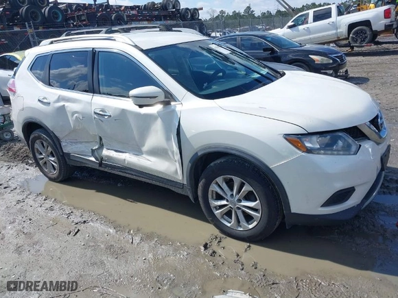 2016 Nissan Rogue S with VIN JN8AT2MV5GW141929, listed as a IAAI auction lot 41585948 with 105,464 mi miles. Bid and sale history available at carsss.com. Image 1.