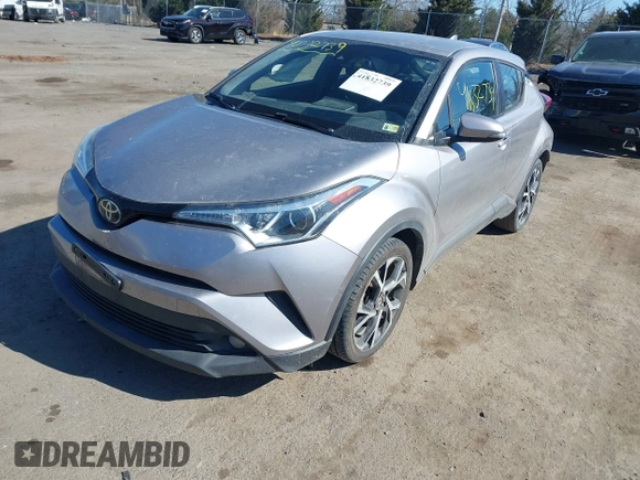 2018 Toyota C-HR XLE with VIN NMTKHMBX9JR047186, listed as a IAAI auction lot 41832739 with 78,120 mi miles. Bid and sale history available at carsss.com. Image 2.