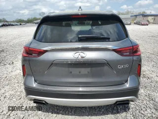2019 Infiniti QX50 Luxe with VIN 3PCAJ5M16KF135750, listed as a Copart auction lot 51759265 with 159,965 mi miles and Salvage title. Bid and sale history available at DreamBid. Image 6.