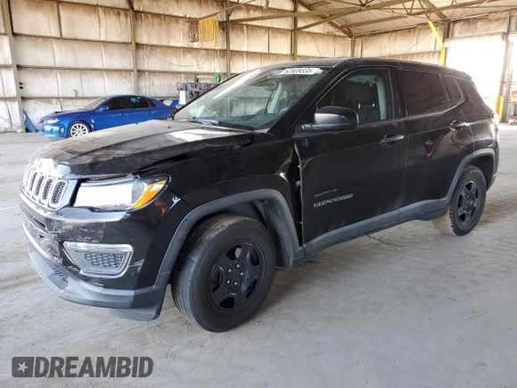 2018 Jeep Compass Sport with VIN 3C4NJCAB7JT369169, listed as a Copart auction lot 62609335 with 148,398 mi miles and Salvage title. Bid and sale history available at DreamBid. Image 1.
