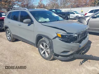 2021 Jeep Cherokee Limited with VIN 1C4PJMDX5MD119364, listed as a IAAI auction lot 41686608 with 92,732 mi miles and . Bid and sale history available at DreamBid. Image 1.
