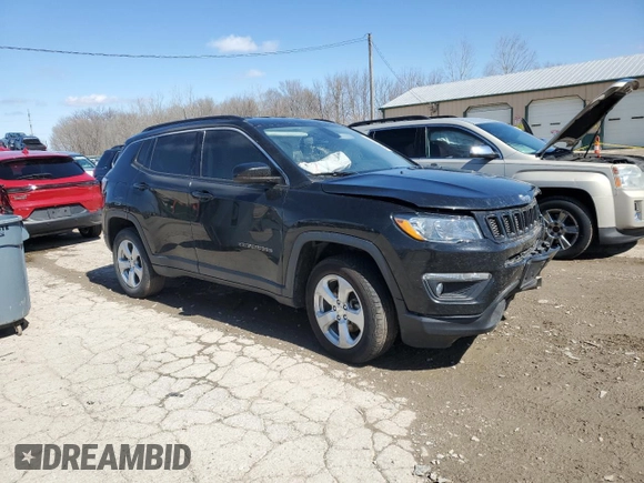 2019 Jeep Compass Latitude with VIN 3C4NJDBB7KT847886, listed as a Copart auction lot 49883665 with 162,470 mi miles and Salvage title. Bid and sale history available at DreamBid. Image 4.
