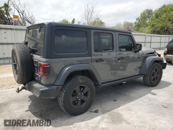 2020 Jeep Wrangler Unlimited Sport S with VIN 1C4HJXDN1LW235278, listed as a Copart auction lot 53735465 with 71,525 mi miles and Salvage title. Bid and sale history available at DreamBid. Image 3.