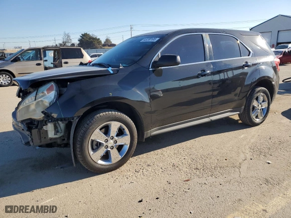 2013 Chevrolet Equinox LS with VIN 2GNALBEK6D6100481, listed as a Copart auction lot 43230105 with 160,133 mi miles and Salvage Title. Bid and sale history available at carsss.com. Image 1.