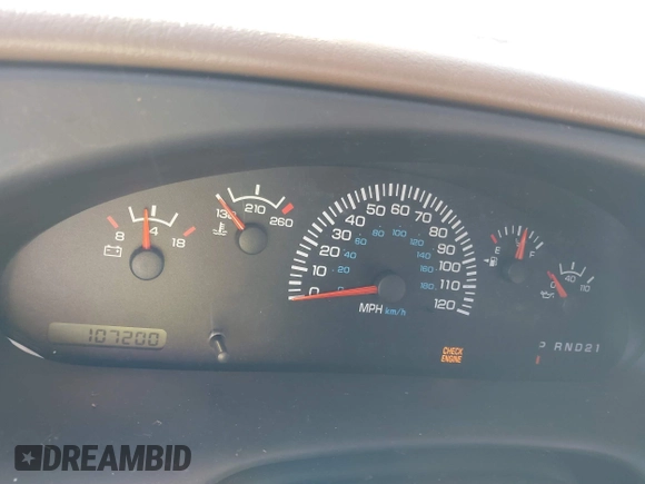 1998 Dodge Cargo Conversion with VIN 2B6HB11Y5WK110304, listed as a IAAI auction lot 41142364 with 107,200 mi miles and . Bid and sale history available at DreamBid. Image 7.