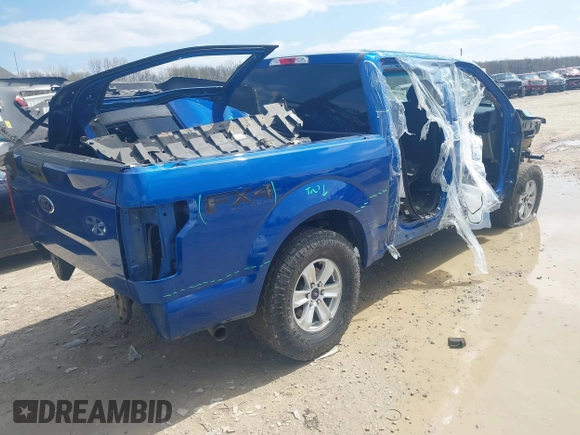 2017 Ford F-150 XL with VIN 1FTEW1EP2HFB87914, listed as a IAAI auction lot 41930611 with 100,281 mi miles. Bid and sale history available at carsss.com. Image 4.