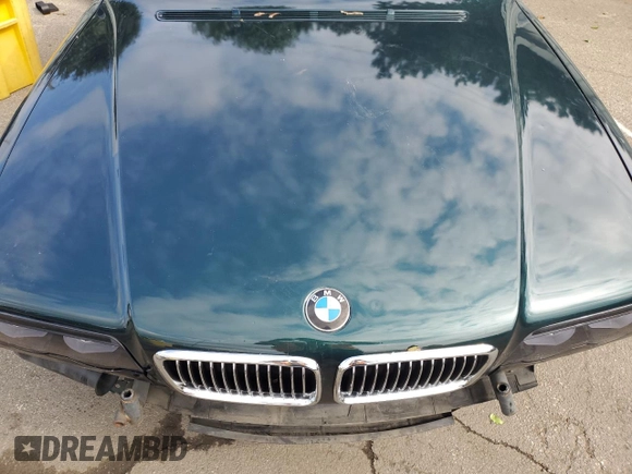 1998 BMW 7 Series 740il with VIN WBAGJ8329WDM24296, listed as a Copart auction lot 73581634 with 247,498 mi miles and Salvage Title. Bid and sale history available at carsss.com. Image 12.