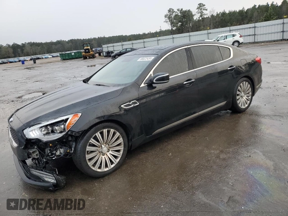 2015 Kia K900 Premium with VIN KNALU4D45F6026246, listed as a Copart auction lot 86622434 with 102,508 mi miles and Salvage title. Bid and sale history available at DreamBid. Image 1.