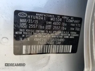2016 Hyundai Sonata Hybrid SE with VIN KMHE24L11GA009480, listed as a Copart auction lot 54905615 with 71,245 mi miles and Salvage Title. Bid and sale history available at carsss.com. Image 12.