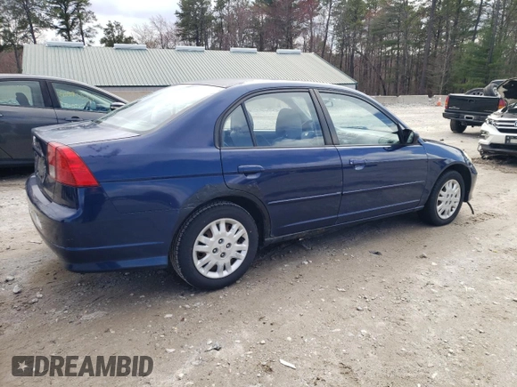 2004 Honda Civic LX with VIN 2HGES16544H587640, listed as a Copart auction lot 52044505 with 246,697 mi miles and Clean Title. Bid and sale history available at DreamBid. Image 3.