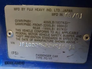 2002 Subaru Impreza WRX с VIN JF1GD29622H510513, выставлен на аукционе IAAI как лот 41687787 с пробегом 111 872 миль миль и . История ставок и продаж доступна на DreamBid. Изображение 9.