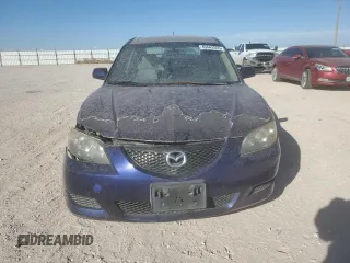 2005 Mazda 3 i with VIN JM1BK12F851220563, listed as a Copart auction lot 49443555 with 170,073 mi miles and Salvage Title. Bid and sale history available at DreamBid. Image 5.