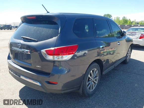 2014 Nissan Pathfinder SL z VIN 5N1AR2MM9EC714794, wystawiony jako IAAI lot #42294443 z przebiegiem 162 213 mil mil oraz . Historia ofert i sprzedaży dostępna na DreamBid. Obrazek 4.