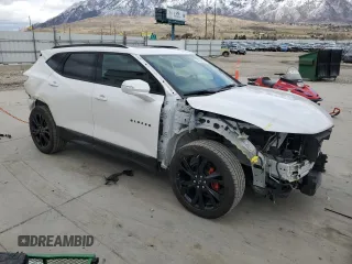 2020 Chevrolet Blazer RS z VIN 3GNKBKRSXLS723913, wystawiony jako Copart lot #49809805 z przebiegiem 51 820 mil mil oraz Szkoda całkowita • Salvage title. Historia ofert i sprzedaży dostępna na DreamBid. Obrazek 4.