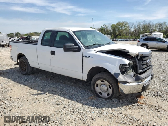2009 Ford F-150 STX with VIN 1FTRX12W39KB38126, listed as a Copart auction lot 50437915 with 195,040 mi miles and Salvage title. Bid and sale history available at DreamBid. Image 4.