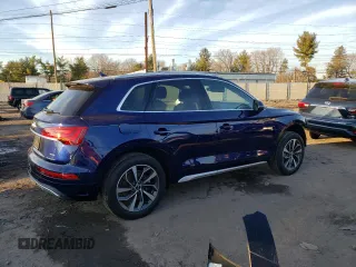 2021 Audi Q5 Premium with VIN WA1AAAFY7M2081443, listed as a Copart auction lot 73126172 with 24,795 mi miles. Bid and sale history available at carsss.com. Image 3.