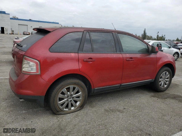 2010 Ford Edge SEL with VIN 2FMDK3JC7ABA20523, listed as a Copart auction lot 53497535 with 164,089 mi miles and Salvage Title. Bid and sale history available at carsss.com. Image 3.