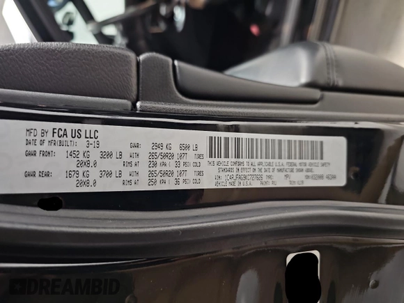 2019 Jeep Grand Cherokee Laredo E with VIN 1C4RJFAG9KC727626, listed as a Copart auction lot 65783685 with 130,602 mi miles and Clean title. Bid and sale history available at DreamBid. Image 10.
