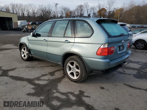 2003 BMW X5 3.0i with VIN 5UXFA53573LV74706, listed as a Copart auction lot 82641044 with 141,589 mi miles and Salvage Title. Bid and sale history available at carsss.com. Image 2.