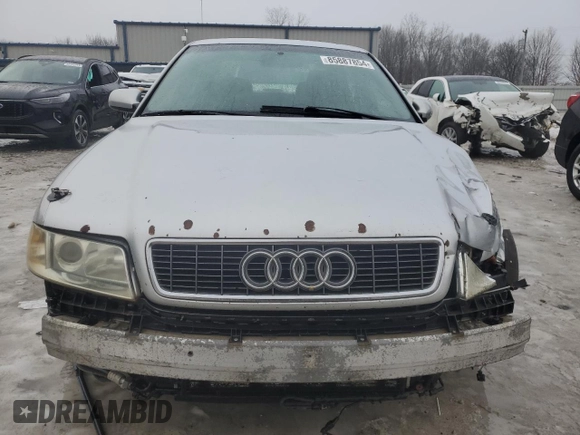 2001 Audi A4 с VIN WAUDC68D61A003383, выставлен на аукционе Copart как лот 85887854 с пробегом 276 900 миль миль и Чистый • Clean title. История ставок и продаж доступна на DreamBid. Изображение 5.