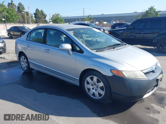 2008 Honda Civic LX with VIN 1HGFA16548L055448, listed as a IAAI auction lot 42208180 with 188,813 mi miles and . Bid and sale history available at DreamBid. Image 1.