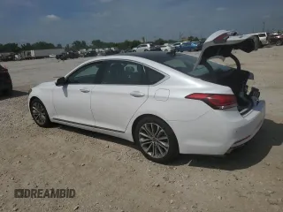 2017 Genesis G80 3.8L with VIN KMHGN4JE4HU177393, listed as a Copart auction lot 60968285 with 74,076 mi miles and Salvage title. Bid and sale history available at DreamBid. Image 2.