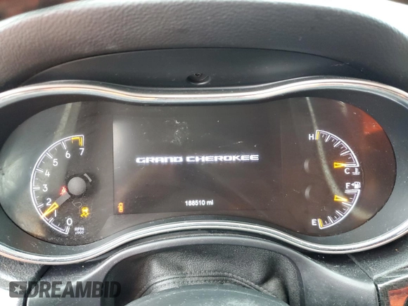 2017 Jeep Grand Cherokee Trailhawk with VIN 1C4RJFLG4HC932891, listed as a Copart auction lot 57217665 with 188,510 mi miles and Salvage title. Bid and sale history available at DreamBid. Image 9.