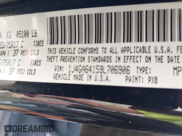 2009 Jeep Wrangler Rubicon с VIN 1J4GA64159L706906, выставлен на аукционе IAAI как лот 42463660 с пробегом Не указан миль и . История ставок и продаж доступна на DreamBid. Изображение 9.