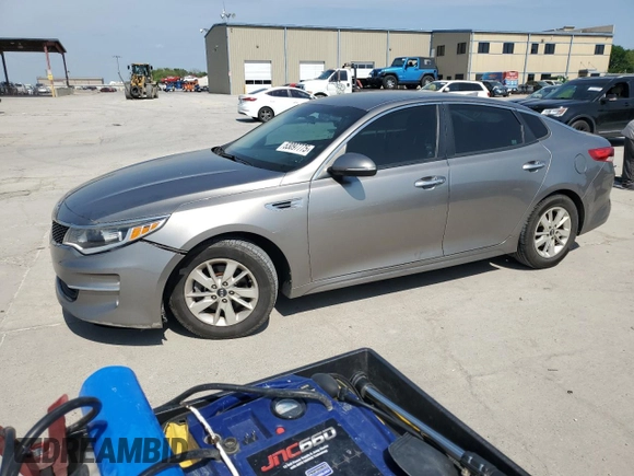2018 Kia Optima LX with VIN 5XXGT4L33JG238072, listed as a Copart auction lot 53097775 with 0 mi miles and Clean Title. Bid and sale history available at carsss.com. Image 1.