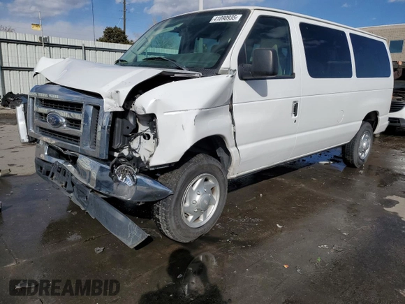 2011 Ford Econoline Passenger XL with VIN 1FBNE3BL4BDA67376, listed as a Copart auction lot 41890935 with 171,949 mi miles and Salvage Title. Bid and sale history available at carsss.com. Image 1.