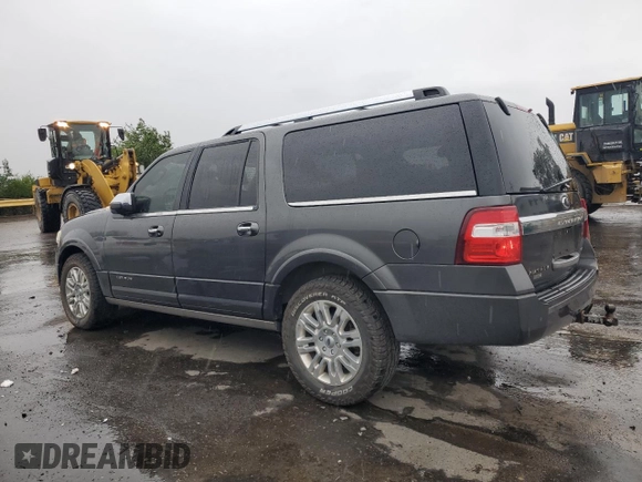 2015 Ford Expedition Max Platinum z VIN 1FMJK1MT2FEF03416, wystawiony jako Copart lot #58813525 z przebiegiem 174 634 mil mil oraz Szkoda całkowita • Salvage title. Historia ofert i sprzedaży dostępna na DreamBid. Obrazek 2.