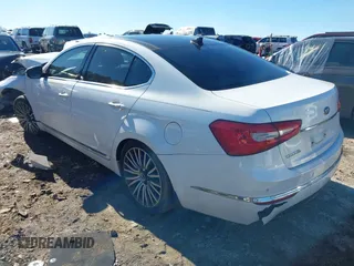 2015 Kia Cadenza Premium with VIN KNALN4D72F5171418, listed as a IAAI auction lot 41243986 with 96,495 mi miles. Bid and sale history available at carsss.com. Image 3.