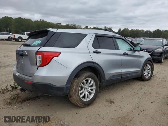 2020 Ford Explorer with VIN 1FMSK7BH7LGC74849, listed as a Copart auction lot 41457245 with 0 mi miles and Salvage Title. Bid and sale history available at carsss.com. Image 3.